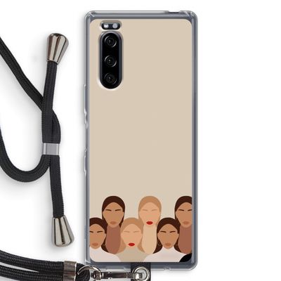 Girls girls girls: Sony Xperia 5 Transparant Hoesje met koord