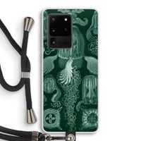 Haeckel Cubomedusae: Samsung Galaxy S20 Ultra Transparant Hoesje met koord