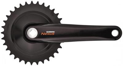 Shimano Crankstel 33t nexus c6000 met 170mm crankarm - zilver