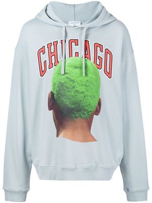 Ih Nom Uh Nit hoodie Chicago imprimé - Bleu