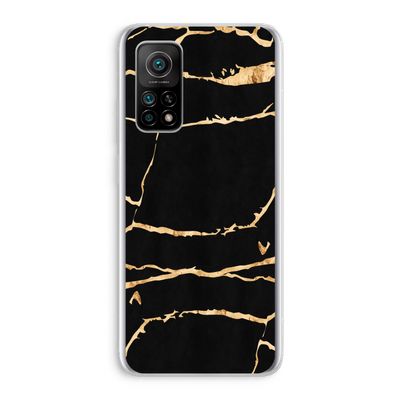 Gouden marmer: Xiaomi Mi 10T 5G Transparant Hoesje