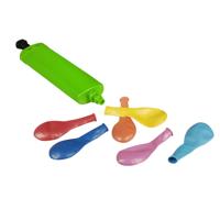 Feestartikelen 100x party ballonnen met ballonnenpomp