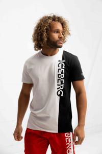 Iceberg Vertical Logo T-Shirt Heren Wit - Maat S - Kleur: Wit | Soccerfanshop