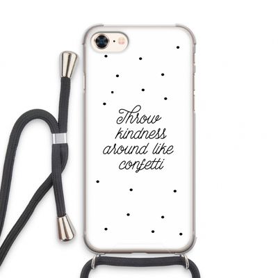 Confetti: iPhone 8 Transparant Hoesje met koord