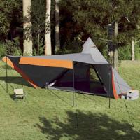 VidaXL Tipitent 6-persoons waterdicht grijs en oranje VidaXL Tipitent 6-persoons waterdicht grijs en oranje