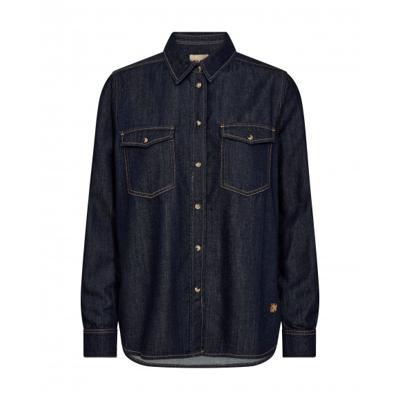 Mos Mosh - Blauw | Dames | Blouse | Blauw | S | regular | Kamst mode