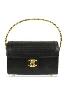 CHANEL Pre-Owned sac à main à rabat (1986-1988) - Noir