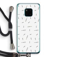 Hipster stripes: Huawei Mate 20 Pro Transparant Hoesje met koord