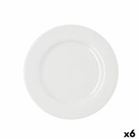 Dinerbord Bidasoa Serenity Hydrozero Wit Keramisch Ø 25 cm (6 Stuks)