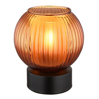 Globo TafellampZumba oranje glas Ø 15cm - 15638TB
