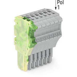 WAGO 2020-107/000-037 Connector, female Groen, Geel, Grijs 25 stuk(s)