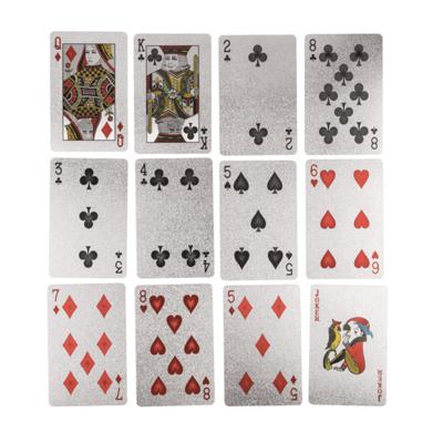 Deluxe speelkaarten - 54 kaarten - zilver - klassiek - kaartspel