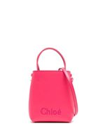 Chloé sac à bandoulière Micro Sense en cuir - Rose - thumbnail