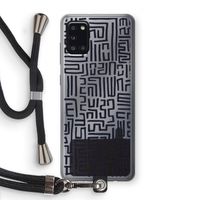 Moroccan Print: Samsung Galaxy A31 Transparant Hoesje met koord