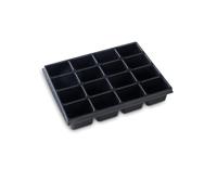 L-BOXX Verdeler voor kleine delen | B349xD265xH63 m polystyreen | met 16 bakken | zwart | 1 stuk - 1000010136 1000010136