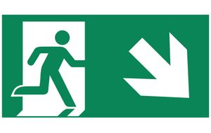 TEC Pictogram-E man trap af Rechts enkelzijdig