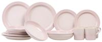 Le Creuset Serviesset - Shell Pink - 16-delig / 4 personen - 4 dinerborden, 4 ontbijtborden, 4 diepe borden en 4 mokken