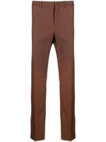 Valentino Garavani pantalon de costume à coupe droite - Marron