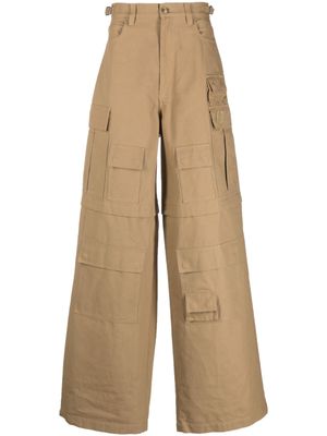 AMBUSH pantalon en coton à coupe ample - Tons neutres
