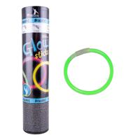 Glow in the dark armbandjes - 100x - groen - 25 cm - neon glow