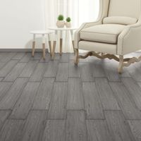 VidaXL Vloerplanken zelfklevend 5,21 m² 2 mm pvc donkergrijs