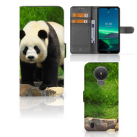 Nokia 1.4 Telefoonhoesje met Pasjes Panda - thumbnail