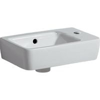 Geberit Renova Compact fontein met kraangat rechts met overloop 40x25x15cm wit 276140000 - thumbnail