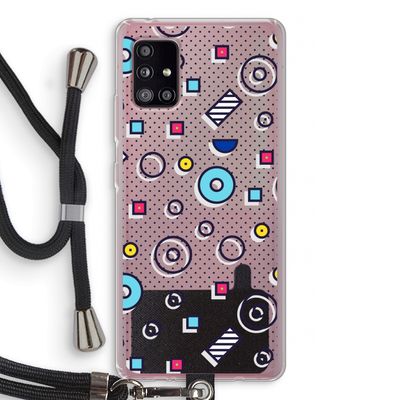 8-bit N°9: Samsung Galaxy A51 5G Transparant Hoesje met koord