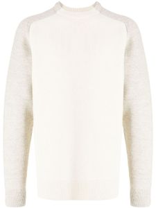 OAMC pull en laine à design bicolore - Blanc