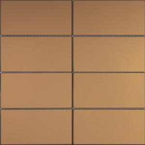 Mozaïek tegels Selfie Koper 30,2x30,6 - Rechthoek Wandtegels Glas