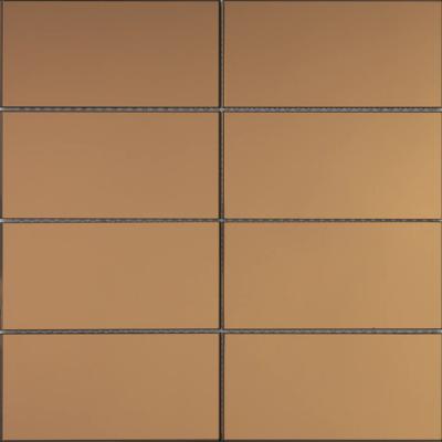 Mozaïek tegels Selfie Koper 30,2x30,6 - Rechthoek Wandtegels Glas