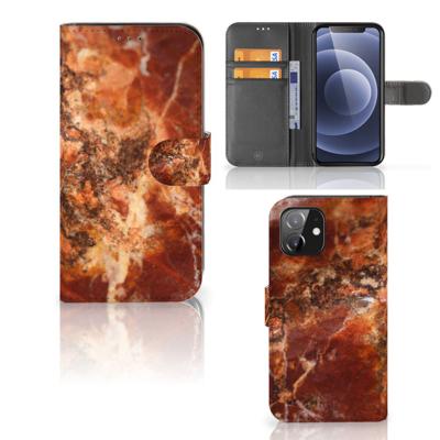 iPhone 12 | 12 Pro (6.1") | Bookcase | Marmer Bruin