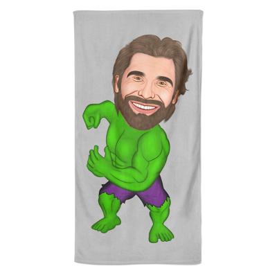 Cartoon Handdoek Hulk - Pillow Buddies