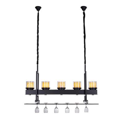 Hanglamp Albast met Wijnglazenhouder
