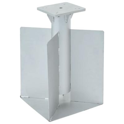 VidaXL Parasolvoet voor in de grond 27,5x27,5x45 cm staal zilverkleur