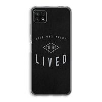 To be lived: Samsung Galaxy A22 5G Transparant Hoesje