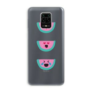 Smiley watermeloen: Xiaomi Redmi Note 9 Pro Transparant Hoesje