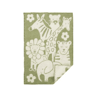 Klippan wiegdeken wol Picnic-Groen