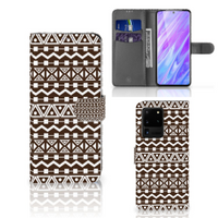 Samsung Galaxy S20 Ultra Telefoon Hoesje Aztec Brown - thumbnail