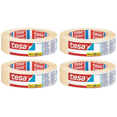 4x Afplaktape/schilderstape 30 mm x 50 m