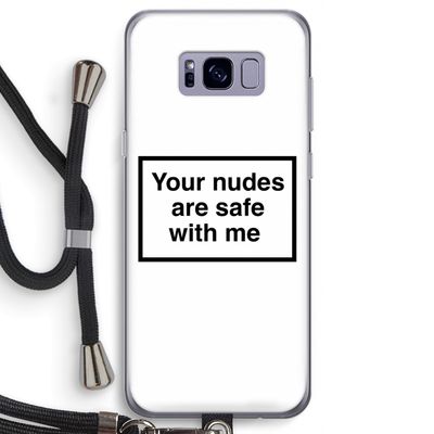 Safe with me: Samsung Galaxy S8 Transparant Hoesje met koord