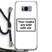 Safe with me: Samsung Galaxy S8 Transparant Hoesje met koord