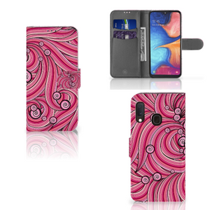 Samsung Galaxy A20e Hoesje Swirl Pink