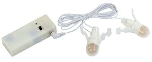 Lightcord 2LED 3V DC male plug-B Box 2AA - Dickensville