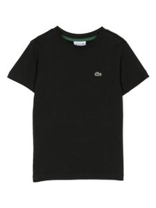 Lacoste Kids t-shirt en coton à logo brodé - Noir