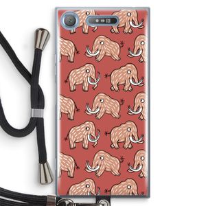 Mammoet: Sony Xperia XZ1 Transparant Hoesje met koord