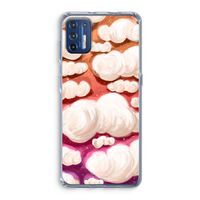 Katoen Wolken: Motorola Moto G9 Plus Transparant Hoesje