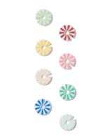 HEMA Glasmarkeerders bloemen - 8 stuks (multicolor)