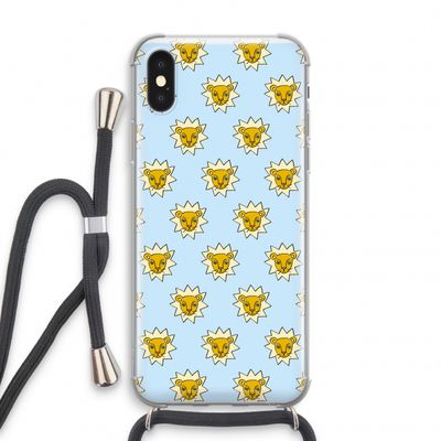 Leeuwenkoppen: iPhone XS Transparant Hoesje met koord