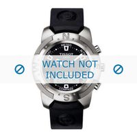 Horlogeband Tissot T33159851 / Z253.353 / T610014614 Rubber Zwart 20mm